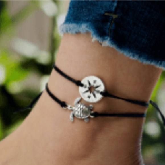 Turtle & Compass Rope Bracelet/Anklets - Picture 7 of 8